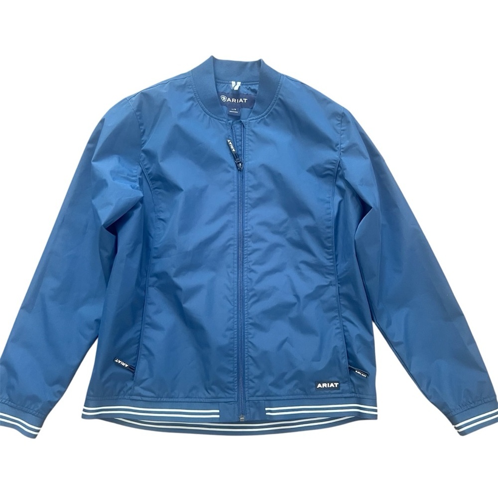 ARIAT Women's Kindle Bomber Water Resistant Packable Jacket Size L Blue